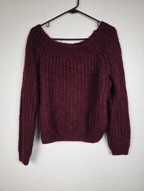 Burgundy Medium Rue21 Y2K Vintage Sweater